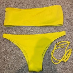 Yellow bikini